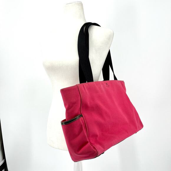 Kate Spade hot pink canvas picnic tote - Picture 4 of 10